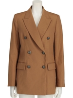 ダブルジャケット/ブラウン