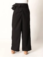 ツイルラップパンツ/BLACK