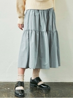 ティアードティアードスカート/L.GRY