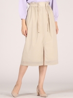 ナイロンワッシャードロストスカート/ベージュ