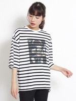 ナタリー・レテ「ミスターＤ」コラボ　Ｔシャツ/ボーダー