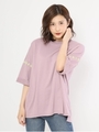 ネオンカラー刺繍入りTOPS/ラベンダー