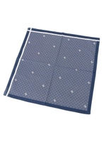 ハンカチ籠目柄/ネイビー(093)