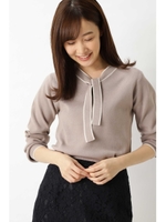 バイカラーボウニット/ベージュ×オフ2(042)