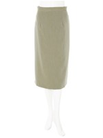 バックスリットカラースカート/カーキ