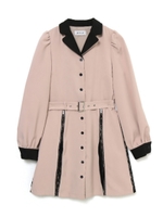 バックプリーツハーネスシャツ/ベージュ