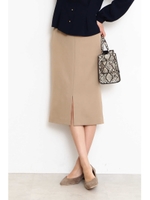 バックルタイトスカート/ベージュ(040)