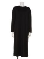 バックレースアップワンピース/ブラック