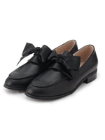 ビッグリボンローファー/ブラック(019)