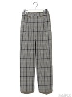 ファスナーテーパードパンツ/ミックス