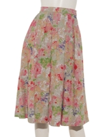 フラワーPtタックフレアSK/PINK