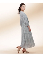 フラワードットプリントワンピース/グリーン(140)