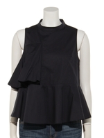 フリルノースリトップス/ネイビー