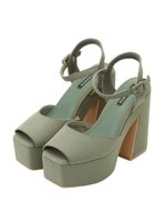 プラットフォームスクエアサンダル/GR-C