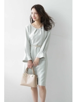 ベルト付タイトワンピース/ミント(130)