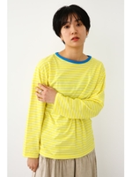 ボーダーボーイズL／S Tシャツ/柄YEL5