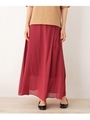 ボイルラップ風スカート/レッド(062)