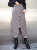 ボタンペンシルスカート/MIX