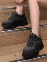 ボリュームマットデザインスニーカー/BLK