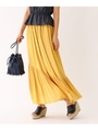 ポリエステルティアードスカート/マスタード(033)