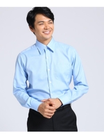 マイクロドットブロードシャツ/ライトブルー(091)