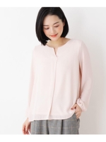 メタルバー付きブラウス/ベビーピンク(073)