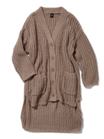 モヘアニットカーデ/ベージュ