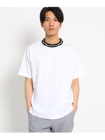 ラインリブTシャツ/ホワイト(001)