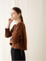 ラグウォームカットソー/ブラウン