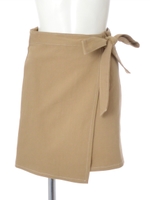 ラップスカート/ベージュ