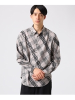 ラフバイアスチェックシャツ/ベージュ(252)