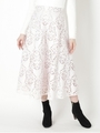 レースフレアスカート/ライトグレー