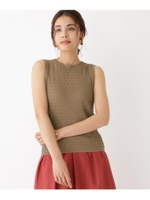 レーヨン混クロシェニット/サンドベージュ(053)