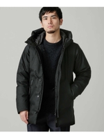 河田フェザー　コーティングロングダウン/ブラック(010)