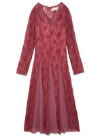 起毛レースワンピース/PNK