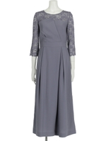 重ねタックオールインワン/ブルー