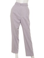 洗えるリネンライクテーパードパンツ/ラベンダー