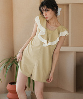 ラッフルフリルオールインワン/ワンピース水着