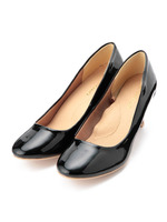 フェイクレザーカラーパンプス