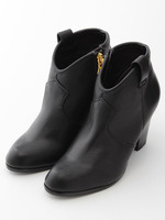 【ILIMA】太ヒール斜めカットブーティ