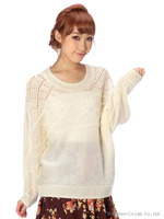 【Penderie】モヘアタッチパールニット