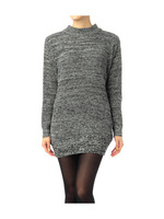 ハイネックラメニットワンピース