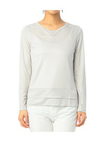 裾フリルシンプルカットソー