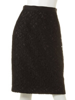 カラーレースタイトミディスカート