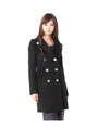 MIX BUTTON WOOL COAT