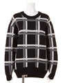 チェックジャガードニットPO