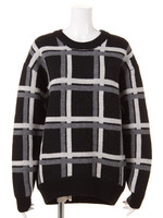 チェックジャガードニットPO