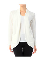 ショールカラーポケットニットカーディガン