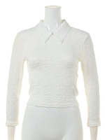 レースカラーブラウス