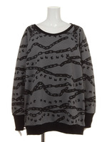 チェーン総柄トレーナー